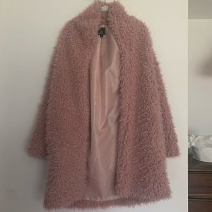 Pink fluffy coat